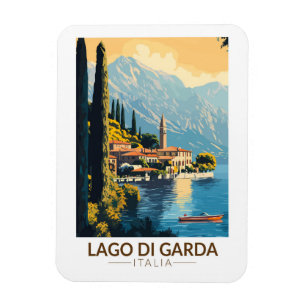 ラゴディガルダイタリア旅行アートヴィンテージ マグネット