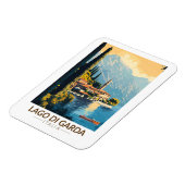 ラゴディガルダイタリア旅行アートヴィンテージ マグネット (左側)