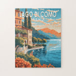 ラゴディコモイタリアトラベルアートヴィンテージ ジグソーパズル<br><div class="desc">コモベクターアートデザイン。北イタリアのロンバルディ地方にあるコモ湖は、アルプスの麓に位置する壮大な景色で知られる高級リゾートエリア。</div>