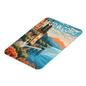 ラゴディコモイタリアトラベルアートヴィンテージ マグネット (左側)