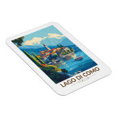 ラゴディコモイタリアロンバルディアトラベルアートヴィンテージ マグネット (右側)