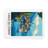 ラゴディコモイタリアロンバルディアトラベルアートヴィンテージ マグネット (横)