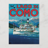 ラゴディコモヴィンテージ旅行ポスター ポストカード (正面)