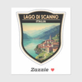 ラゴディスキャンノイタリア旅行アートヴィンテージ シール (シート)