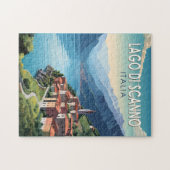 ラゴディスキャンノイタリア旅行アートヴィンテージ ジグソーパズル (横)