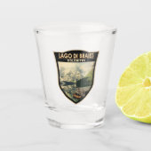 ラゴディブレイイイタリア旅行アートヴィンテージ ショットグラス (正面)