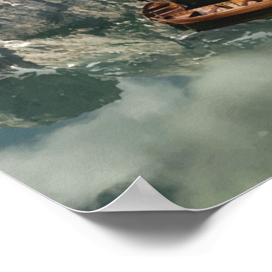 ラゴディブレイイイタリア旅行アートヴィンテージ ポスター (角)