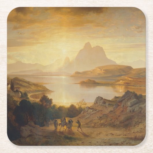 ラゴディルガノ – アルバート・ジマーマン スクエアペーパーコースター (正面)