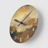 ラゴディルガノ – アルバート・ジマーマン ラウンド壁時計 (傾斜)