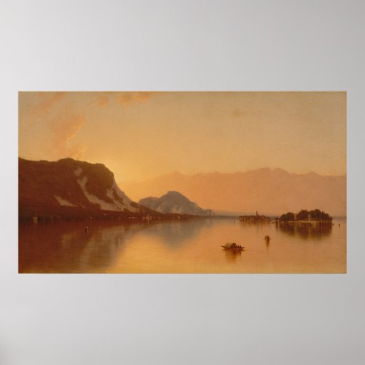 ラゴマッジョーレのイゾラ・ベラ – 1871年ポスター ポスター (正面)