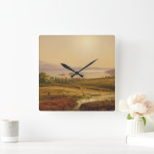 ラゴマッジョーレ朝 スクエア壁時計 (ホーム)