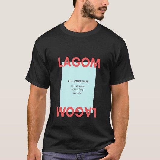 ラゴムアジSwedishあまり少なからず Tシャツ (正面)