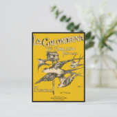 ラゴロンドリナスワローファンタジア – ヴィンテージ音楽 ポストカード (スタンド正面)