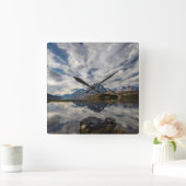 ラゴ·グレー。パイン山脈 スクエア壁時計 (ホーム)