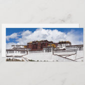 ラサのポタラ宮 - チベット 招待状 (正面/裏面)