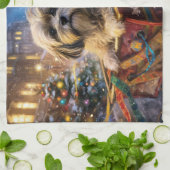 ラサアッソクリスマスフェスティバルシーズン キッチンタオル (折り畳み)