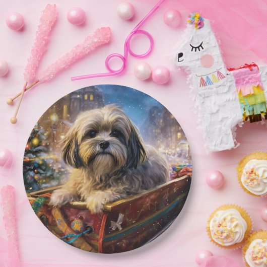 ラサアッソクリスマスフェスティバルシーズン ペーパープレート (パーティー)