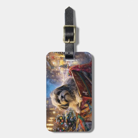 ラサアッソクリスマスフェスティバルシーズン ラゲッジタグ (正面縦)