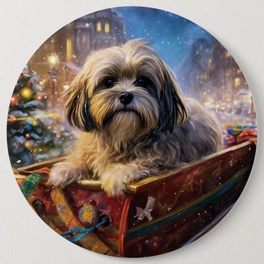 ラサアッソクリスマスフェスティバルシーズン 缶バッジ (正面)