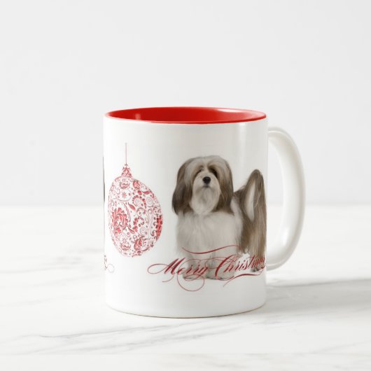 ラサアッソクリスマスマグ ツートーンマグカップ (正面右)