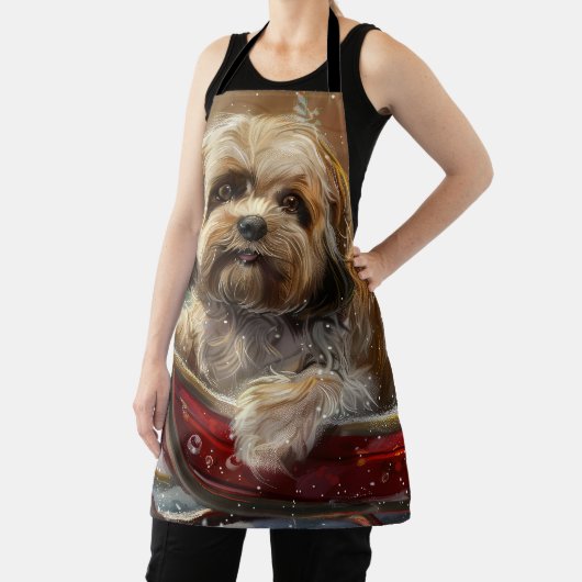ラサアッソドッグクリスマスフェスティバル エプロン (インサイチュ)