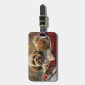 ラサアッソドッグクリスマスフェスティバル ラゲッジタグ (正面縦)