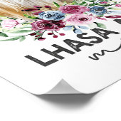 ラサアッソーシャツギフトドッグママ ポスター (角)