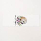 ラサアッソーシャツギフトドッグママ ヨガマット (正面(横))