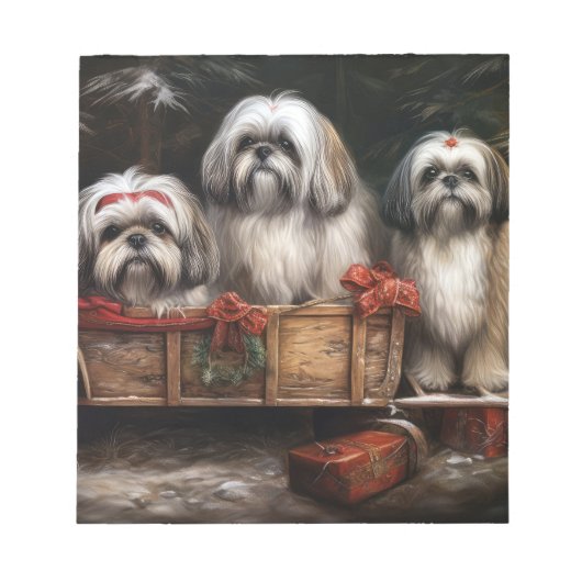 ラサアッソースノーリークリスマスデコール ノートパッド (正面)