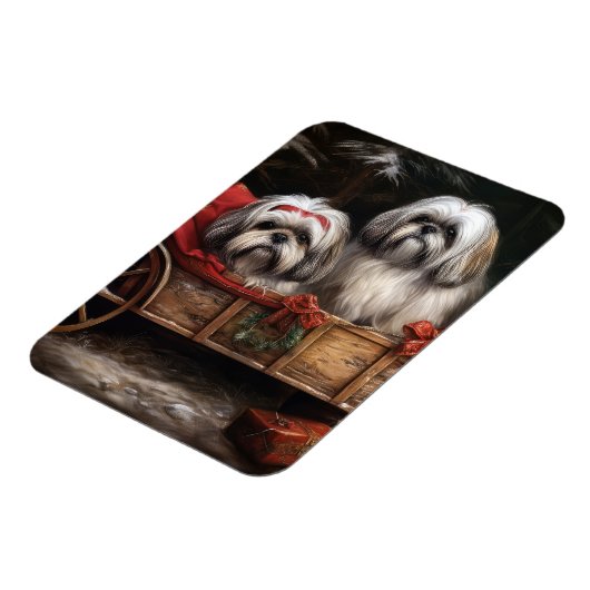 ラサアッソースノーリークリスマスデコール マグネット (左側)