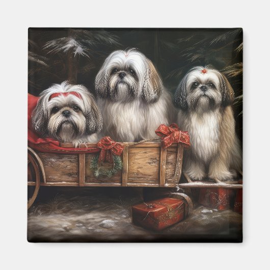 ラサアッソースノーリークリスマスデコール マグネット (正面)