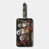 ラサアッソースノーリークリスマスデコール ラゲッジタグ (裏面縦)