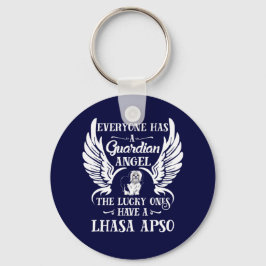 ラサアッソ犬ペットの守護天使 キーホルダー