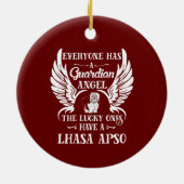 ラサアッソ犬ペットの守護天使 セラミックオーナメント (裏面)