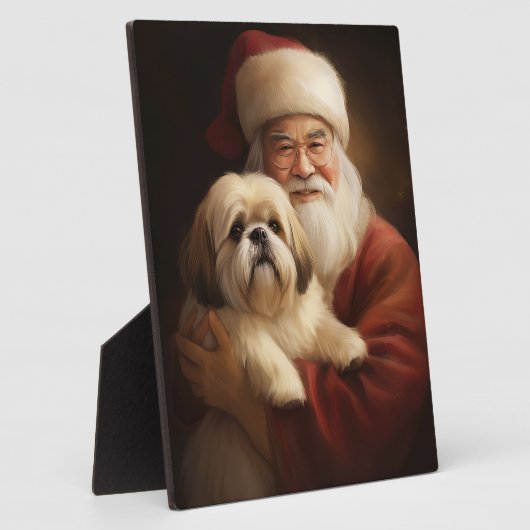 ラサアップソウィズサンタクロースフェスティバルクリスマス フォトプラーク (側面)