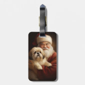 ラサアップソウィズサンタクロースフェスティバルクリスマス ラゲッジタグ (裏面縦)