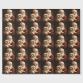 ラサアップソウィズサンタクロースフェスティバルクリスマス ラッピングペーパー (フラット)