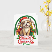 ラサアップソクリスマス カード (黄色い花)