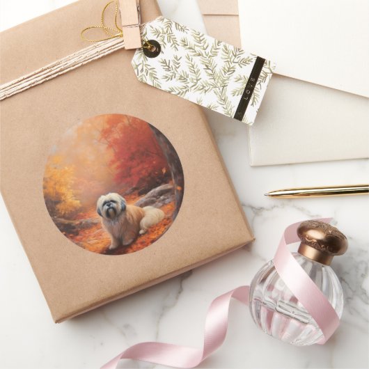 ラサアプソイン紅葉秋インスパイア ラウンドシール (ギフト)