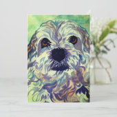 ラサアプソウォーターカラー サンキューカード (スタンド正面)