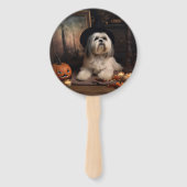 ラサアプソカボンプキンハロウィンホラー ハンドファン (正面)