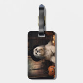 ラサアプソカボンプキンハロウィンホラー ラゲッジタグ (裏面縦)