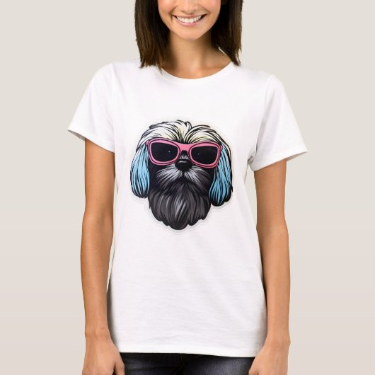 ラサアプソクールサングラスクラシックTシャツ Tシャツ (正面)