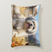 ラサアプソデジタルアートポートレート アクセントクッション (正面(垂直))