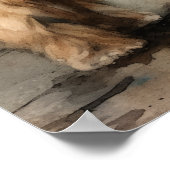 ラサアプソドッグアートプリントポスター ポスター (角)