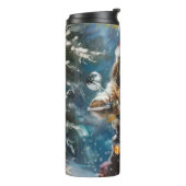 ラサアプソドッグオートバイクリスマスに乗る タンブラー (回転左)