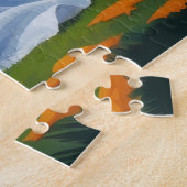 ラサアプソドッグスパンプキンハロウィンおもしろい ジグソーパズル (側面)