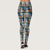 ラサアプソドッグスパンプキンハロウィンおもしろい レギンス (裏面)