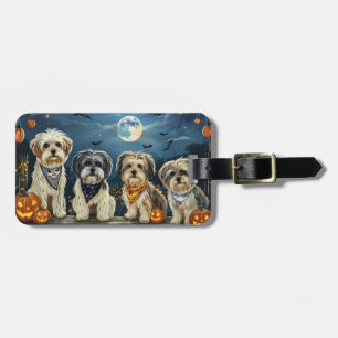 ラサアプソハロウィン不気味 ラゲッジタグ