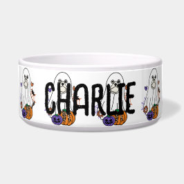 ラサアプソハロウィーン幽霊ドッグ ボウル